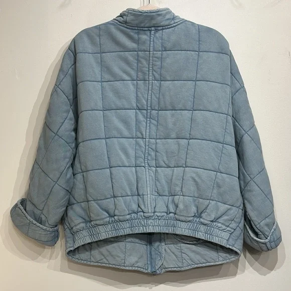 Free People Light Blue Quilted Jacket - Picture 3 of 16